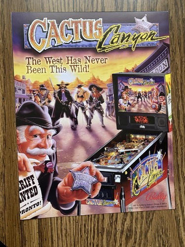 Cactus canyon pinball sales - pinball,