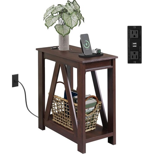 Wooden end table - end,