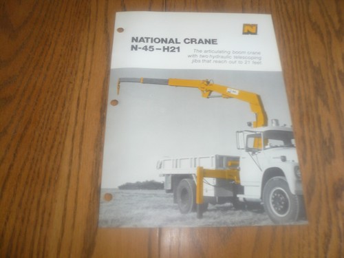 National crane sales - national, crane's