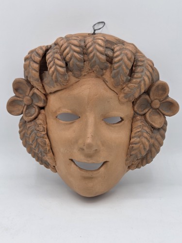 Terra cotta clay hanging fairy - clay,