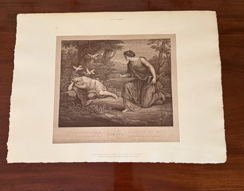 Pair antique auto type prints - type,