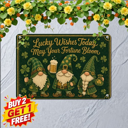Three irish gnomes lucky four - gnomes,
