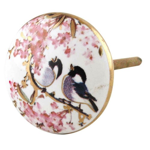 Set birds ceramic drawer - of,