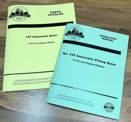 Operators manual parts catalog - operators,