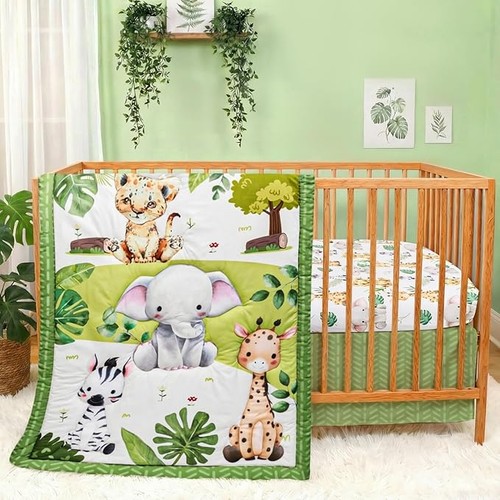 Baby crib bedding set safari - crib,