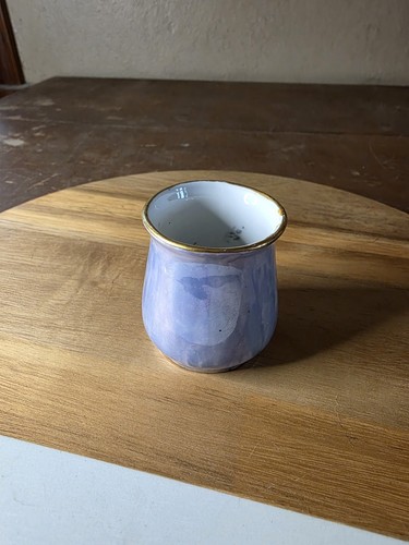 Iridescent porcelain blue and - blue,
