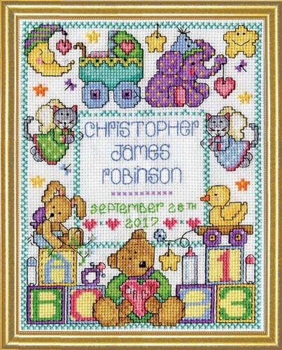 Diy design works baby sampler - diy,