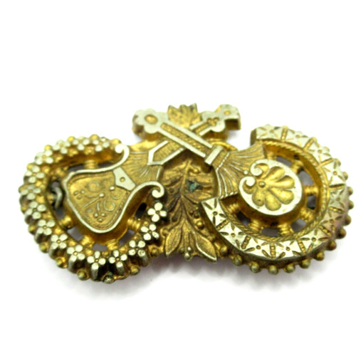 Antique silver over brass - antique,