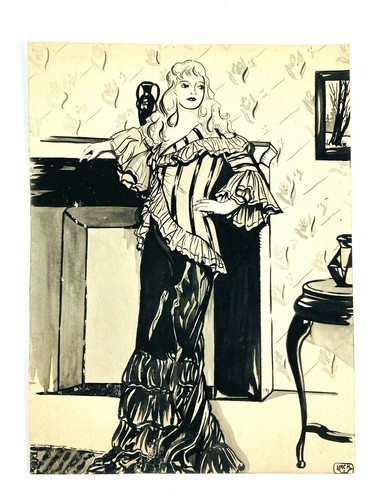 1937 original ink drawing - c.1937,