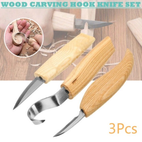 3pack wood carving knife - wood,