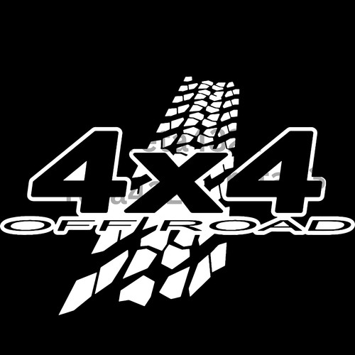4x4 off road decal - road,
