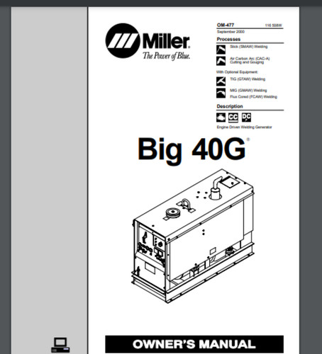 Miller welder big - 40g, diesel