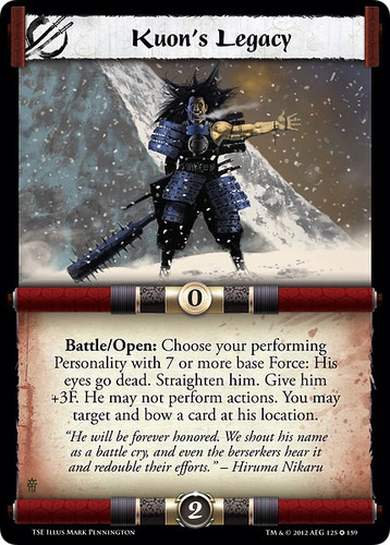 Kuon legacy ungraded l5r - kuon's,