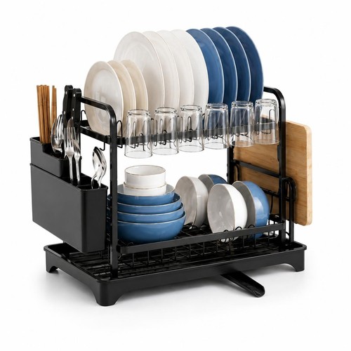 Tier black dish drying rack - 2,