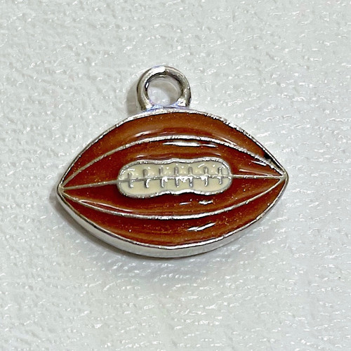 Football epoxy silver pewter - football,