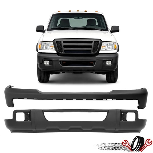 Black front bumper cover - front,