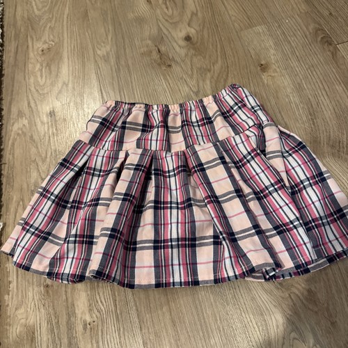 Girl pink plaid skort - pink,