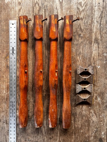 Vintage solid wood turned - wood,
