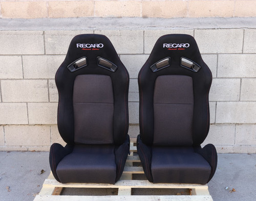 2pc recaro sr7 style black - 2pc,