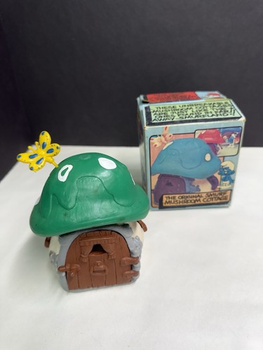 Smurfs vintage mushroom house - smurfs,