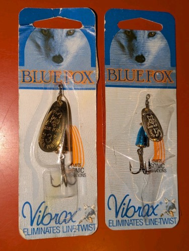 Lot vtg blue fox vibrax - 2,