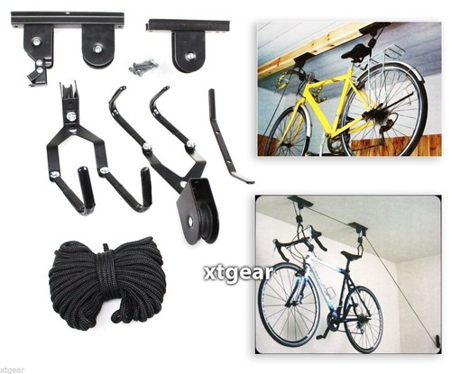 Ceiling bicycle garage hoist - ceiling,