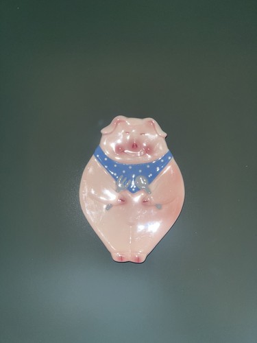 Vintage clay wall art pig - wall,