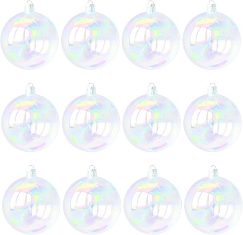 Christmas iridescent ornaments - christmas,