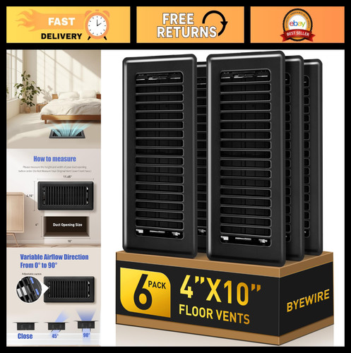4x10 floor register vents - floor,