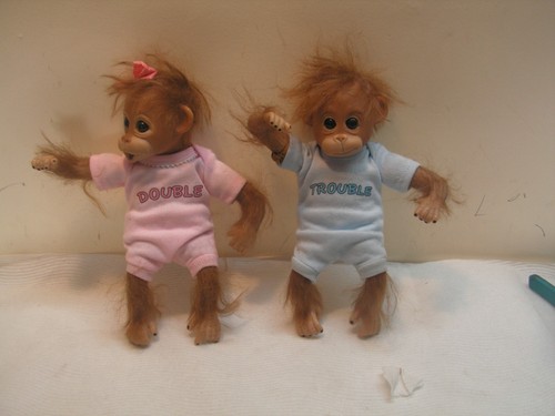 Double trouble monkeys vintage - monkeys,