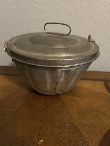 Vintage metal steamed pudding - vintage,