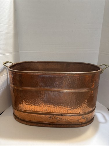 Huge vtg copper wash boiler - wash,