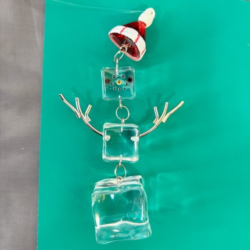 Ice cube snowman - cube,