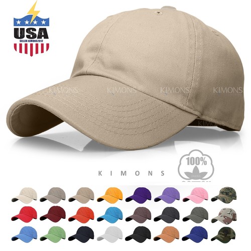 Solid plain baseball cap - baseball,