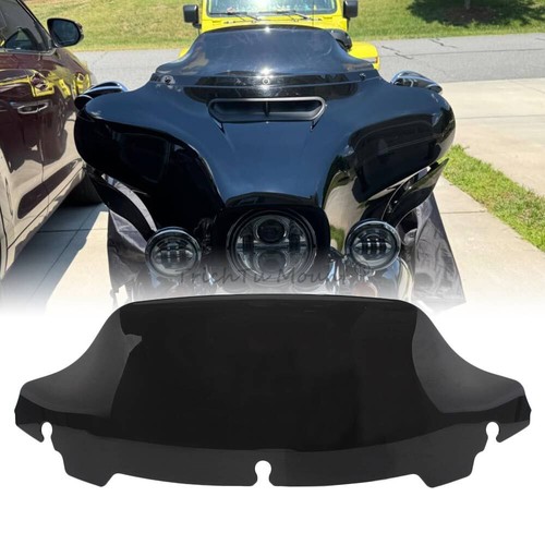 Black wave windshield - 7",