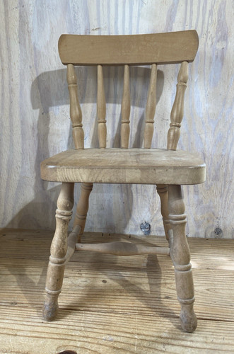 Vintage wood spindle back - vintage,