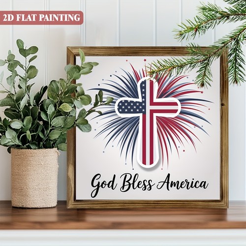God bless america cross - bless,