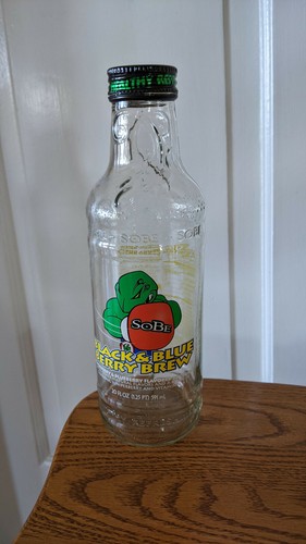 Sobe glass bottle black and - sobe,