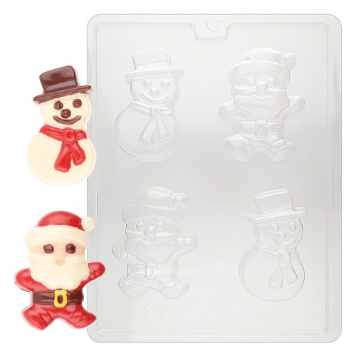 C428 snowman santa chocolate - snowman,