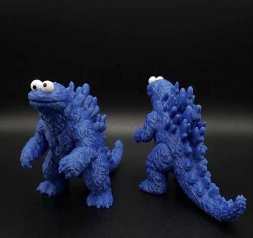 Cookie monster godzilla mashup - godzilla,