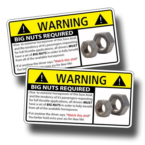 Bass boat big nuts warning - boat,