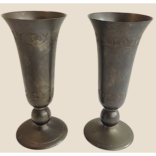 Brass bud vase - vase, vintage
