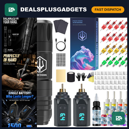 Wireless tattoo gun kit 2 - gun,