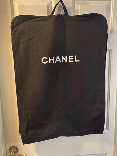 Chanel black canvas garment - chanel,