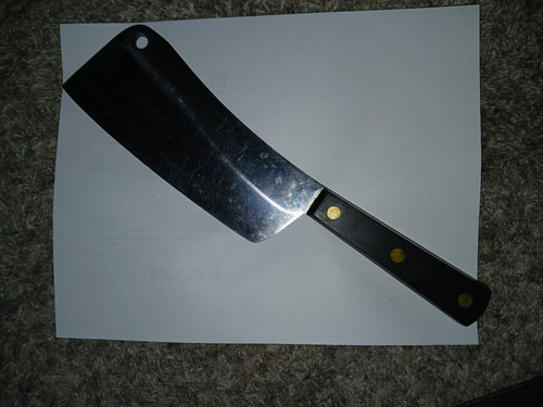 Vintage butchers meat - meat, cleaver