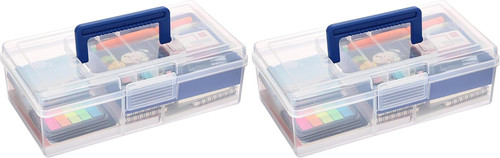 Plastic carry storage box with - storage,