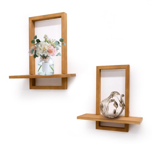 Square floating shelves - floating, solid