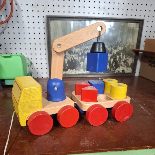 Ikea wooden toy - toy, crane