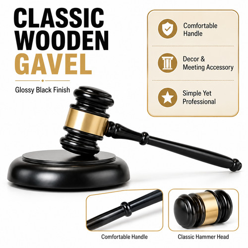 Wooden gavel sounding - wooden,