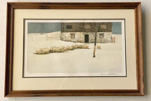Robert bateman winter barn - bateman,